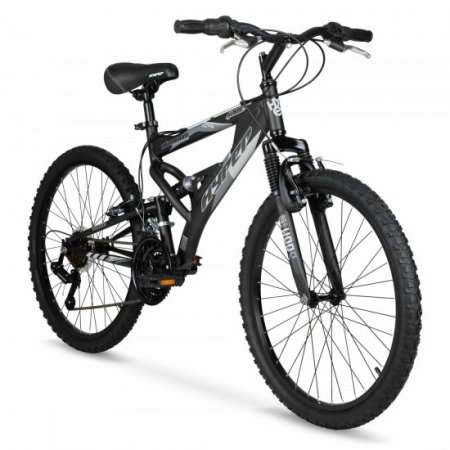 Hyper Bicycles 24" Boys Havoc Mountain Bike, Kids, Black