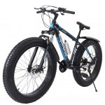 Hotwon Fat Tire Mens Mountain Bike, 17-Inch / Medium High-Tensile Aluminum Frame