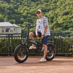 VIVI 20" 4.0 Fat Tire Electric Bike for Adults 500W Folding Electric Bicycle 48V 10.4Ah Built-in Lithium Battery Electric Mountain Bicycle/Beach Bike/Snow Bike Professional 7 Speeds Gear Max 24 Mph