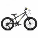 BCA 20" Genesis Rock Blaster Fat Tire Mountain Boy's Bike, Black