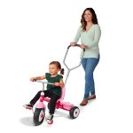 Radio Flyer, Deluxe Steer & Stroll Trike, Parent Push Handle, Pink