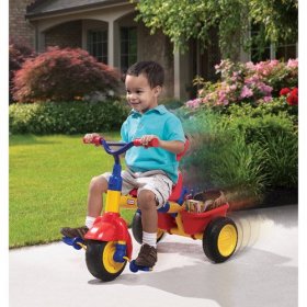 Little Tikes 4-in-1 Trike, Toddler Tricycle in Primary Colors, Convertible Tricycle for Toddlers featuring 4 Stages of Growth and Shade Canopy - For Kids Boys Girls Ages 9 Months to 3 Years old