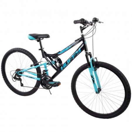 Huffy 26" Trail Runner Women's Full Suspension Mountain Bike, Black