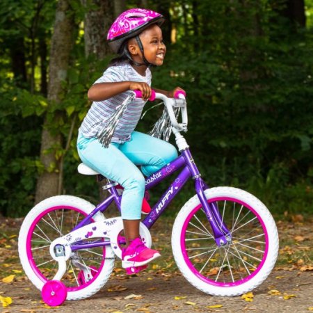 Huffy 18-Inch Sea Star Girls' Bike, Metallic Purple