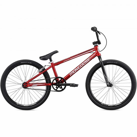 Mongoose Title 24 BMX Race Bike, 24 In. Wheels, Beginner or Returning Riders, Lightweight Tectonic T1 Aluminum Frame and Internal Cable Routing