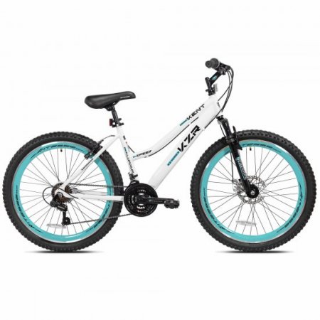 Kent Bicycles 26 In. KZR Mountain Women's Bike, White/Teal