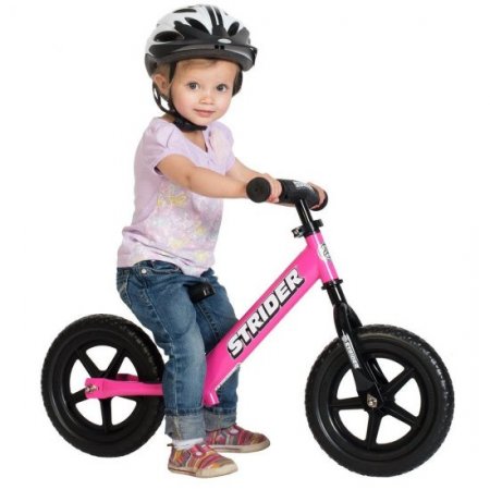 Strider - 12 Sport Balance Bike, Ages 18 Months to 5 Years - Pink