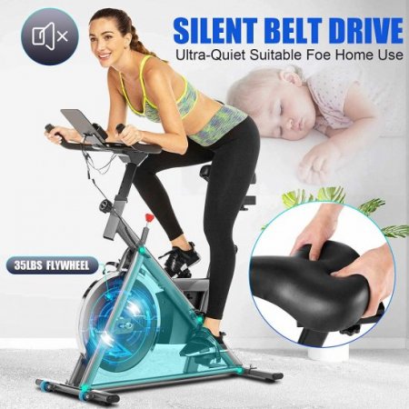 Exercise Bike,Indoor Cycling Bike with APP Connection,Stationary Cycling for Home Use with Adjustable Resistance, Heart rate sensor bar, iPad/Phone Holder, for Gym Cardio Workout 330 lbs