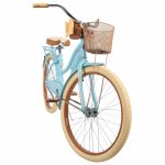 Huffy, Nel Lusso Classic Cruiser Bike with Perfect Fit Frame, Women's, Blue, 26"