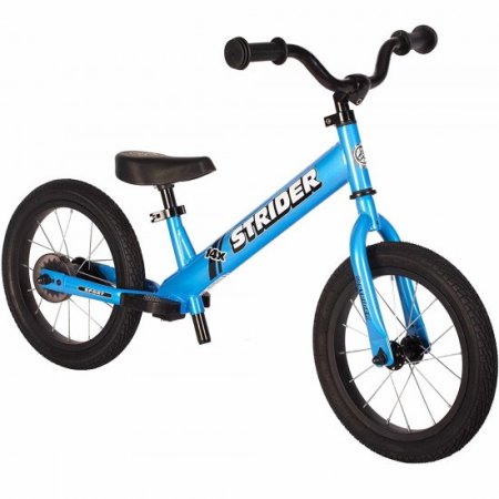 Strider - 14x Sport Balance Bike - Pedal Conversion Kit Sold Separately - Awesome Blue