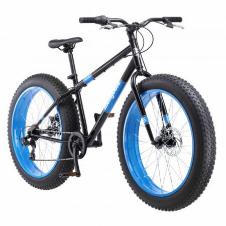 Mongoose Dolomite Men's Fat Tire Bike, 26-inch wheels, 7 speeds, Black