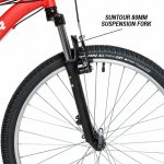 Decathlon Rockrider ST50 Aluminum Mountain Bike, 26", Red, Medium