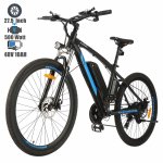Generic 27.5 In. 500W Electric Bicycle, 48V Electric Mountain Bicycle with 10AH Removable Battery, 21-Speed Gear and LCD Display, Commuter Ebike for Adult Men Women