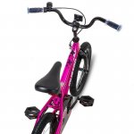 JOYSTAR PLUTO 20 inch Kids Bike with Front Handbrake and Training Wheels Kickstand for Ages 7 8 9 10 Year Old Boys Girls Pink