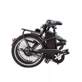 Nakto fashion 20" Folding/Portable Electric Bike,Bicycle with Single speed gear 38Nm 250W Powerful Motor 36V/10A Battery Power Ride In Snow, Ice, Rain, Beach and Terrain - Black
