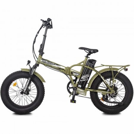 Folding Electric Fat Tire Bike Beach Bicycle City Ebike 20" 48V 15AH 500W Green