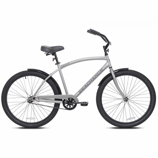 Kent, 26\" Men\'s Seachange, Beach Cruiser Bicycle, Silver