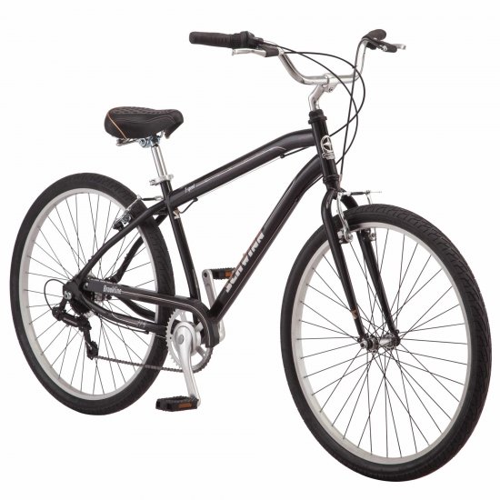 Schwinn Brookline cruiser bike, 27.5 inch wheel, 7 speeds, black