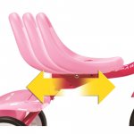 Radio Flyer 415PS Kids Readily Assembled Fold 2 Go Trike with Storage Bin, Pink