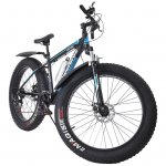 Hotwon Fat Tire Mens Mountain Bike, 17-Inch / Medium High-Tensile Aluminum Frame