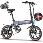 350W Folding Electric Bike,38Miles Electric Commuter Bike Aluminum Bicycle,36V 10.4Ah Waterproof Battery, 6 Speed E-Bike with Compacted Damping Tires,Front Shock Absorber for Adults Teens