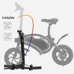 AYNER 12''Folding Electric Bike with APP Control Bluetooth System 350W 36V 6AH Lithium Battery Smart Electric Mountain Bicycle With Automatic Headlight