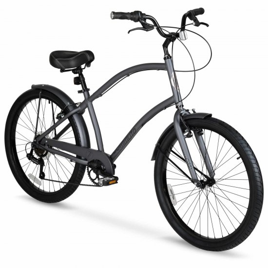 Hyper Bicycles Men\'s 26\" Commuter Bike, Gray