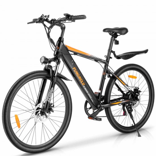 350W Electric Commuter Bike, 26\" Electric Mountain Bicycle 28-32 Miles Range Ebike with 36V8AH Removable Lithium-Ion Battery for Adults Men Women