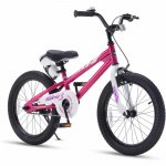Royalbaby Freestyle Kids Bike 18 In. Girls and Boys Kids Bicycle Fuchsia with Kickstand
