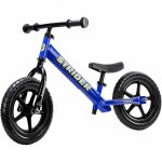 Strider 2-in-1 Rocking Base and 12" Classic Balance Bike Blue Combo, Ages 6-24 Months