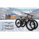 ECOTRIC 26 Inch 36V 500W Ebike Fat Tire Beach Snow City Road Electric Mountain Bike Bicycle E Riding UL Certified