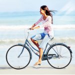 HOMBOM 26-Inch Single Speed Bicycle Womens Comfort Bikes Beach Cruiser Bike for Women Comfortable Bicycle