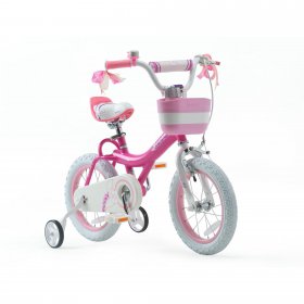Royalbaby Bunny Girl's Bike 12 In. Kid's Bicycle, Fuchsia (Open Box)