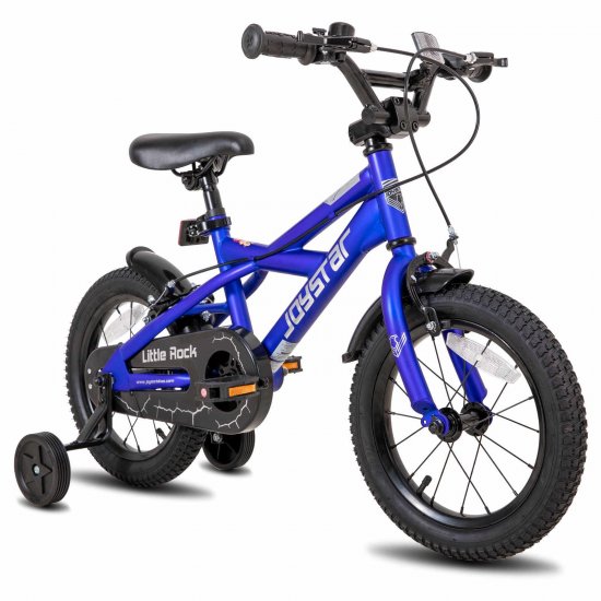 JOYSTAR Little Rock Children Bicycle with 16\" Training Wheels for 4-7 Years Old Kids,Blue