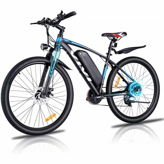 VIVI 27.5\" 350W Electric Bike Adults Electric Mountain Bike, Electric Bicycle 20Mph with Removable 8AH Lithium Battery, Professional 21 Speed Gears E-bike