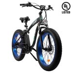 Ecotric UL Certified - Powerful Fat Tire Electric Bicycle 26 In. Aluminum Frame Suspension Fork Beach Snow Mountain Ebike Electric Bicycle 750W Motor 48V 13AH Removable Lithium Battery