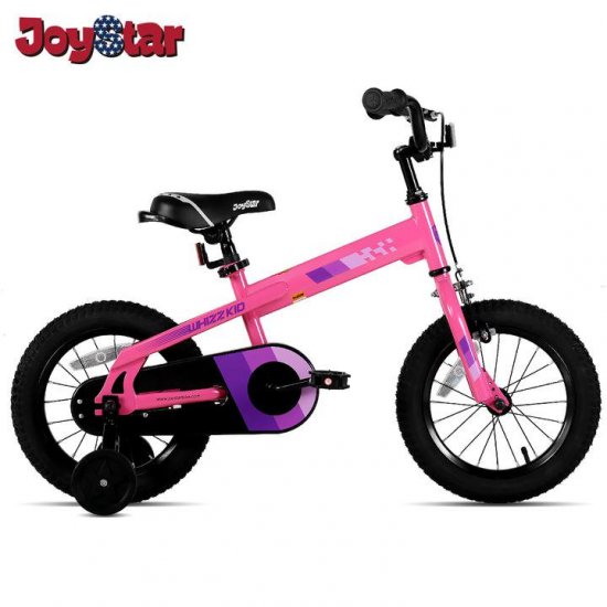 JOYSTAR 14 Inch Kids Bike with Training Wheels for Ages 3 4 5 Years Old Boys and Girls, Toddler Bike with Handbrake for Early Rider, Pink