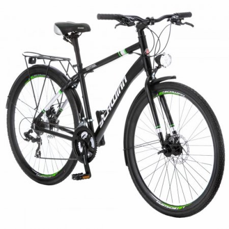 Schwinn Central Men's Commuter Bike, 700c wheels, 21 speeds, Black