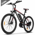 Vivi 26" 350W Electric Mountain Bike with Large Capacity Lithium-Ion Battery, LED Handlebar Display,21-Speed Electric Bicycle,E Bike for Adults