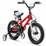 RoyalBaby Freestyle 12" Red Kids Bike Boys and Girls Bike with Training wheels and Water Bottle