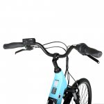 Hyper Bicycles E-Ride Electric Pedal Assist Commuter Bike, 700C Wheels, Blue