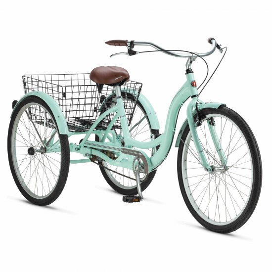 Schwinn Meridian Adult Tricycle, 26-inch wheels, rear storage basket, Mint