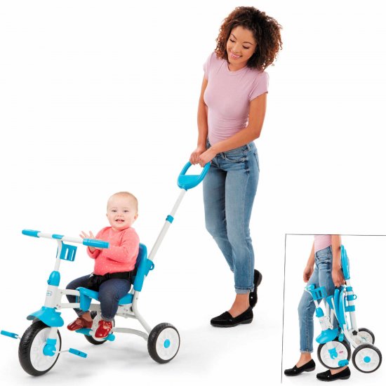 Little Tikes Pack \'n Go Trike in Blue, Convertible Tricycle for Toddlers with 3 Stages of Growth- For Kids Boys Girls Ages 12 Months to 5 Years Old