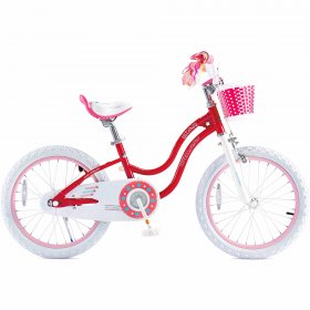 Royalbaby Girls Kids Bike Star Girl 18 In. Bicycle Basket Kickstand Pink Child's Cycle