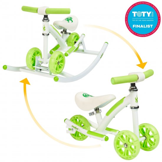 Mobo Wobo 2-in-1 Rocking Horse Baby Balance Bike, 1-3 Years Old, Baby Ride-On Toy, Green