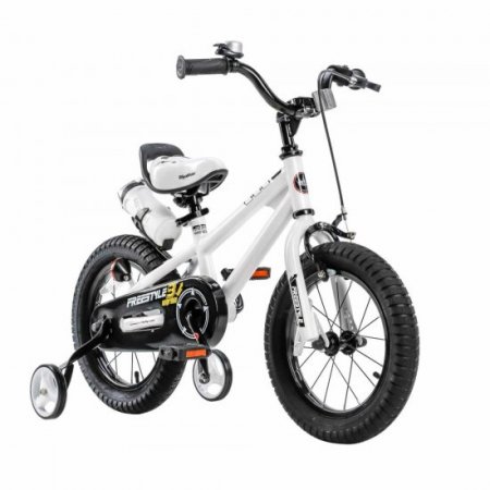 Royalbaby Freestyle 12 In. Kid's Bicycle, White (Open Box)