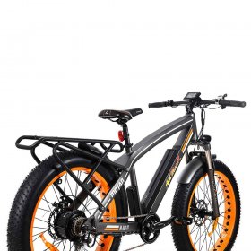 Addmotor 26 In. 48V 16Ah 750W 23MPH Mountain Electric Bikes for Adults Men, M-560 P7 Fat Tire Electric Bicycle 7 speeds Gear Outdoor Ebikes, Orange