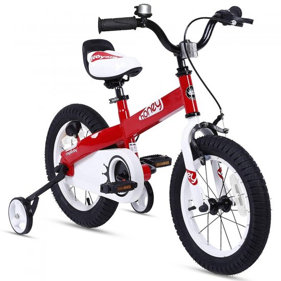 RoyalBaby Honey 18 inch Kid\'s Bicycle Red Color With Kickstand