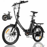 Generic 20 In. Folding Electric Mountain Bike Electric Bicycle with Super Lightweight Magnesium Alloy Wheel, Large Capacity Removable Lithium-Ion Battery (36V 350W)