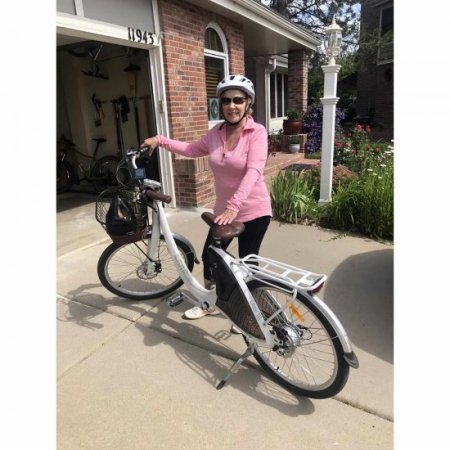 ECOTRIC Electric Bike EBike 26" 36V 10AH Bicycle Li-ion Battery City Moped 500W Women Girls USB Port Bike Shimaro Motor Throttle & Pedal Assist With Basket and rear rack For Adults